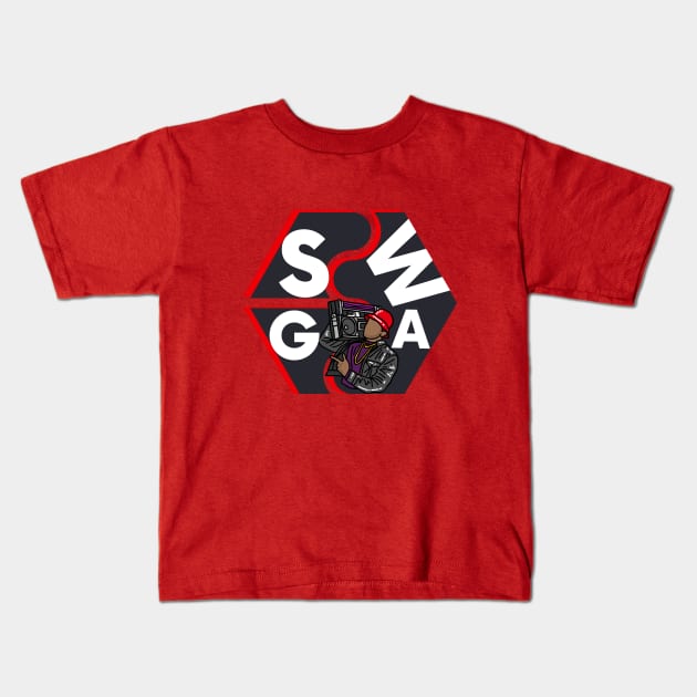 SWAG MUSIC MAN Kids T-Shirt by O.M design